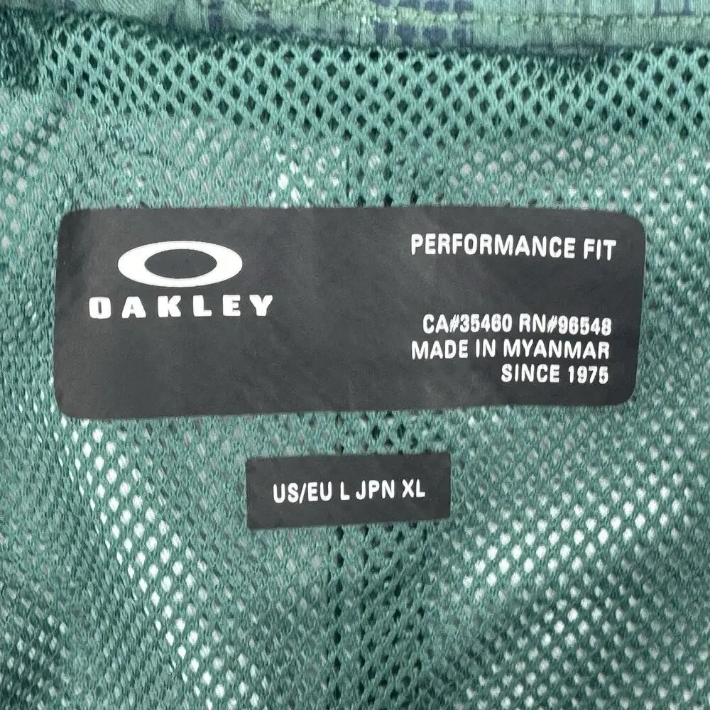 Oakley Crackle 16 RC Board Shorts Men XL Green Swim Trunks Beach Shorts Swimwear